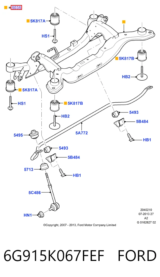 Балка задней подвески поперечная Ford Mondeo IV седан (CA2) (2007 - 2014) цена, от 2.53 USD