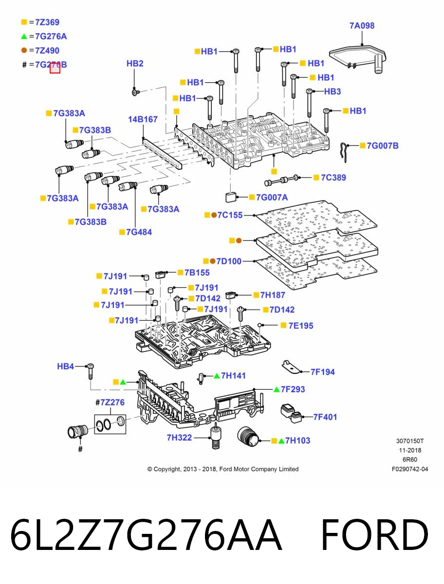 6L2Z7G276AA Ford Разъем АКПП