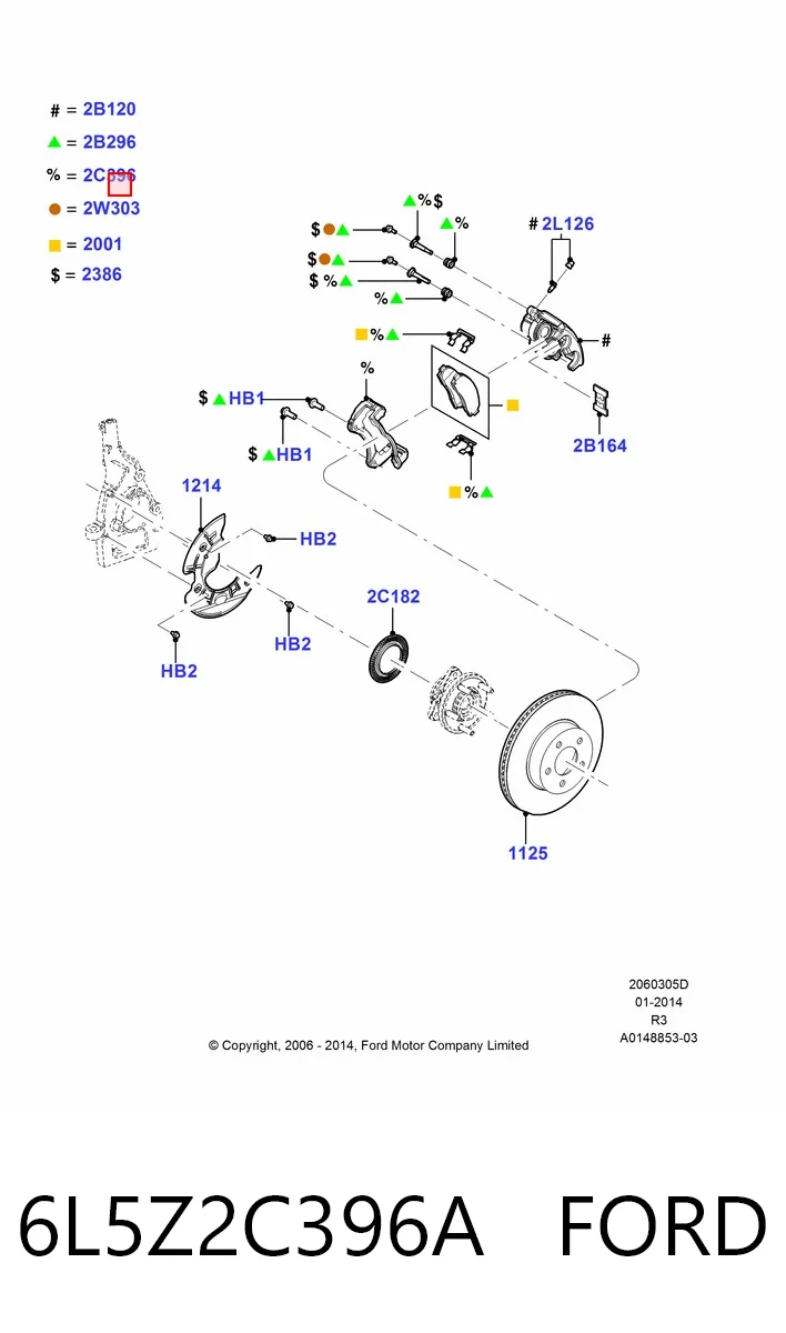 Кронштейн суппорта Ford Ranger пикап (ET) (2006 - 2011) цена, от 27.67 USD