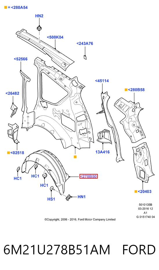  Ford 6M21U278B51BA цена, от 15.07 USD