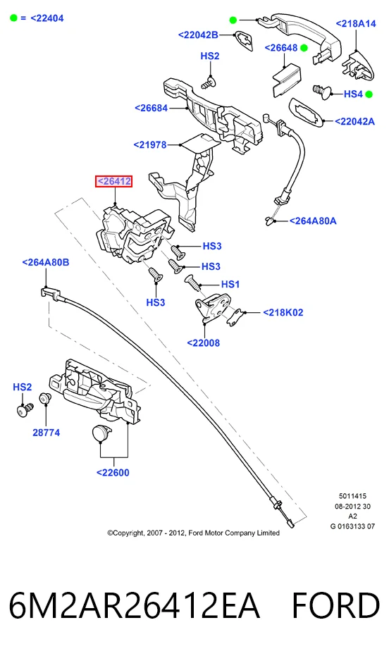  Замок двери задней правой Ford Galaxy 