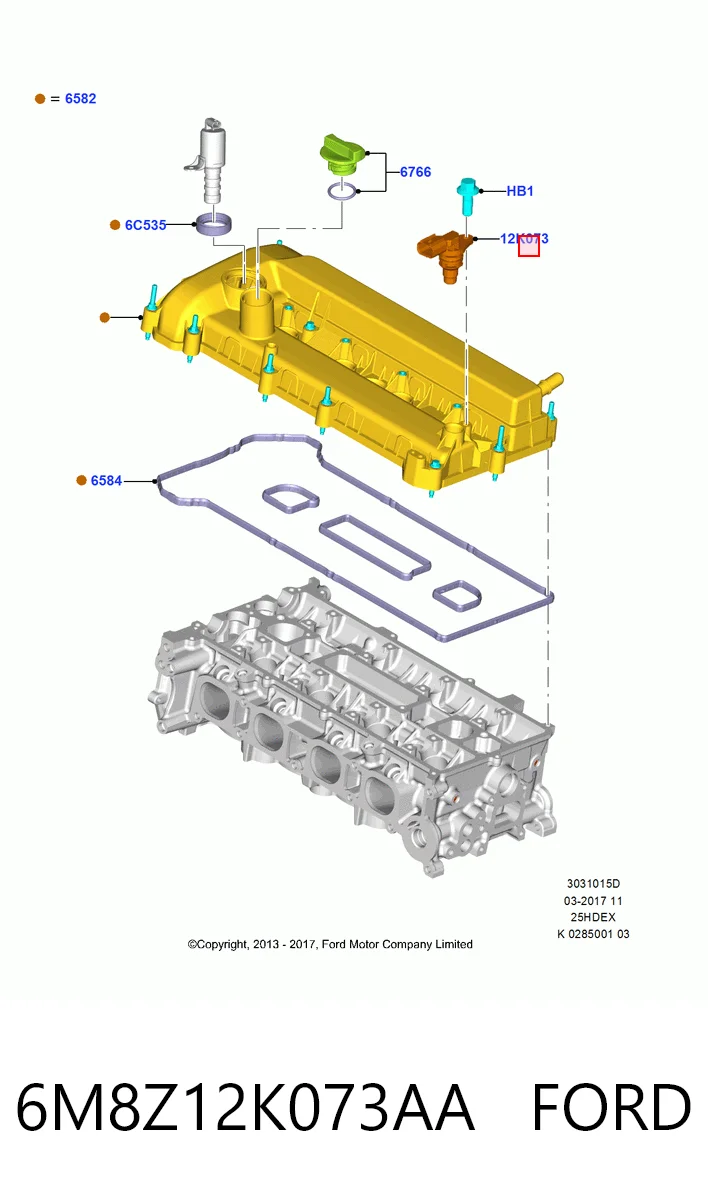 Датчик фаз Ford Escape II внедорожник (DM2) (2012 - 2019) цена, от 58.04 USD