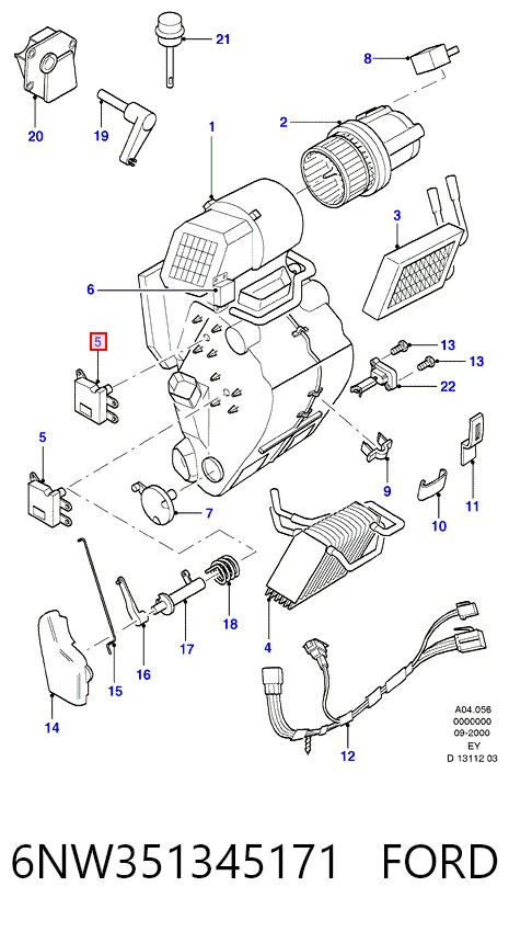 Мотор заслонки печки Ford Transit IV фургон (E) (1994 - 2000) цена, от 56.40 USD