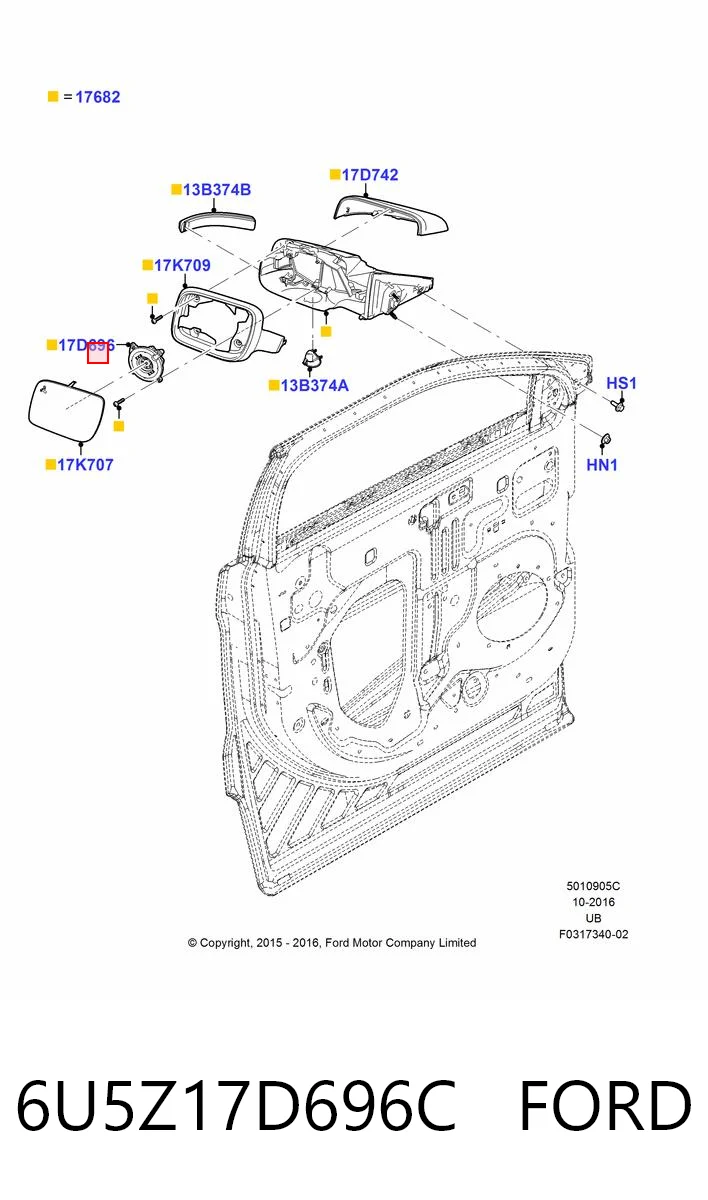 6U5Z17D696C Ford 