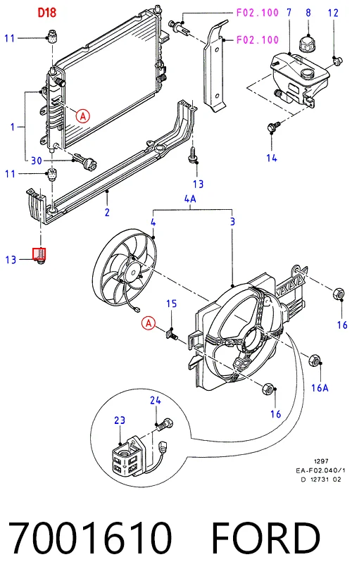 Датчик температуры радиатора Ford Escort CLASSIC хэтчбек (AAL, ABL) (1998 - 2000) цена, от 334.82 UAH