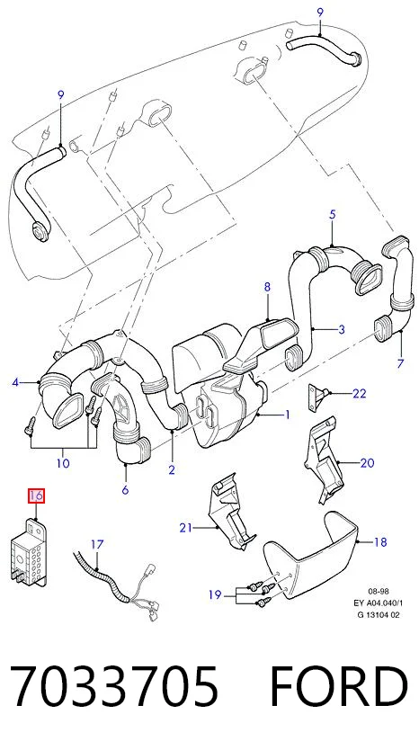 7033705 Ford Реле печки