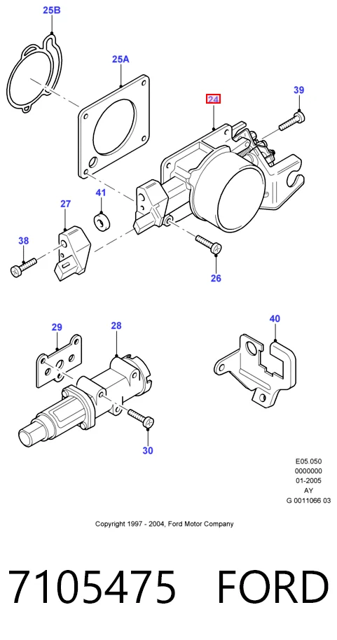 Дроссельная заслонка на Ford Escort VI GAL