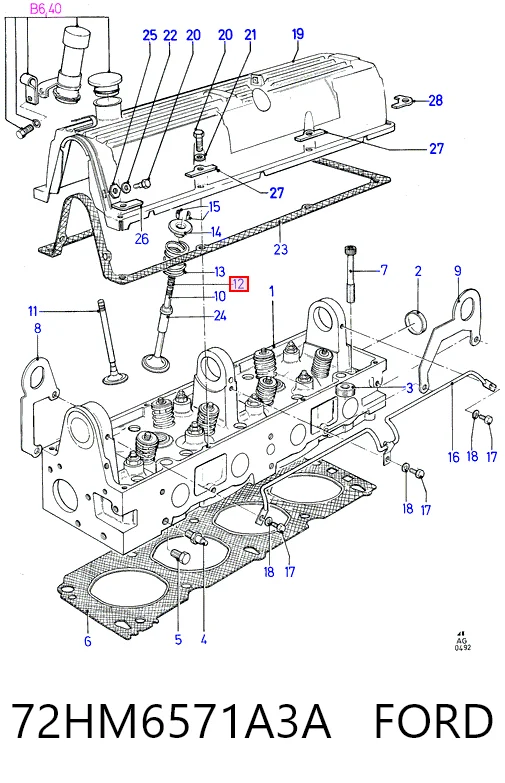 Сальники клапанов 4S002P SKT