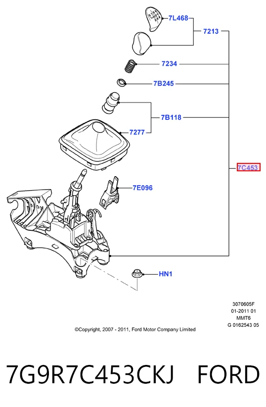 Кулиса КПП на Ford Mondeo IV CA2