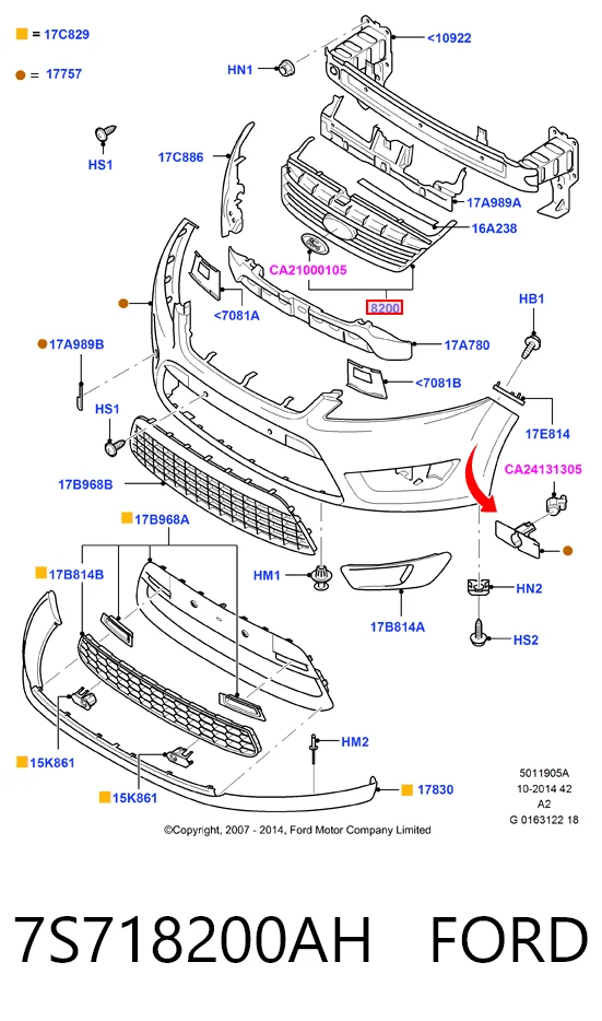 Решетка радиатора 3219051J Polcar