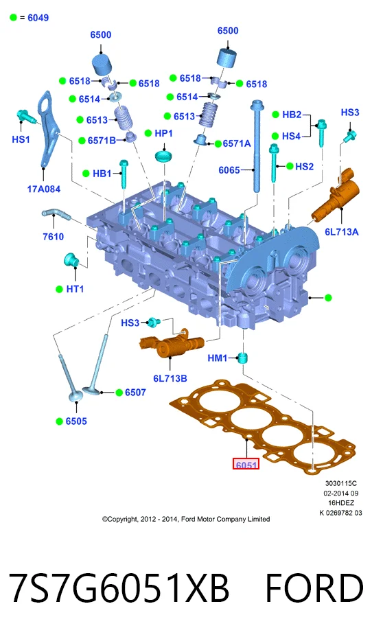 Прокладка ГБЦ Ford Mondeo IV седан (CA2) (2007 - 2014) цена, от 29.37 USD
