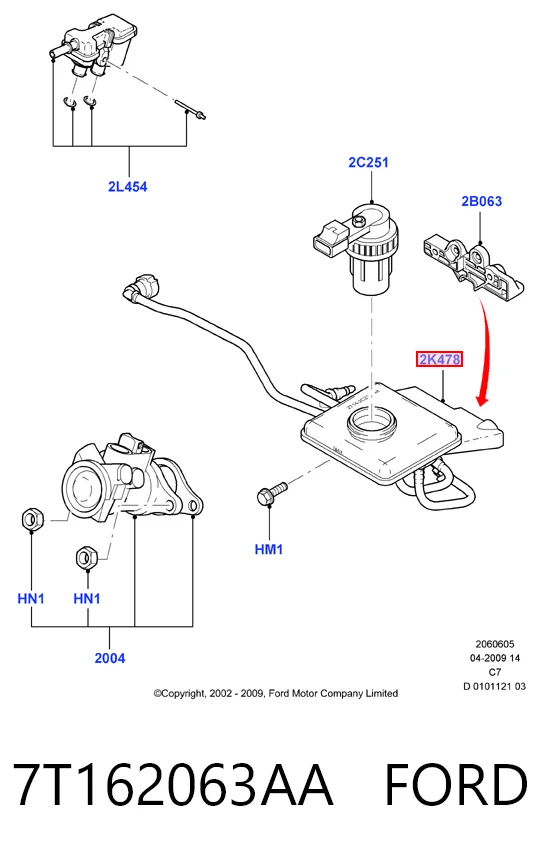Бачок главного тормозного цилиндра на Ford Connect  TC7