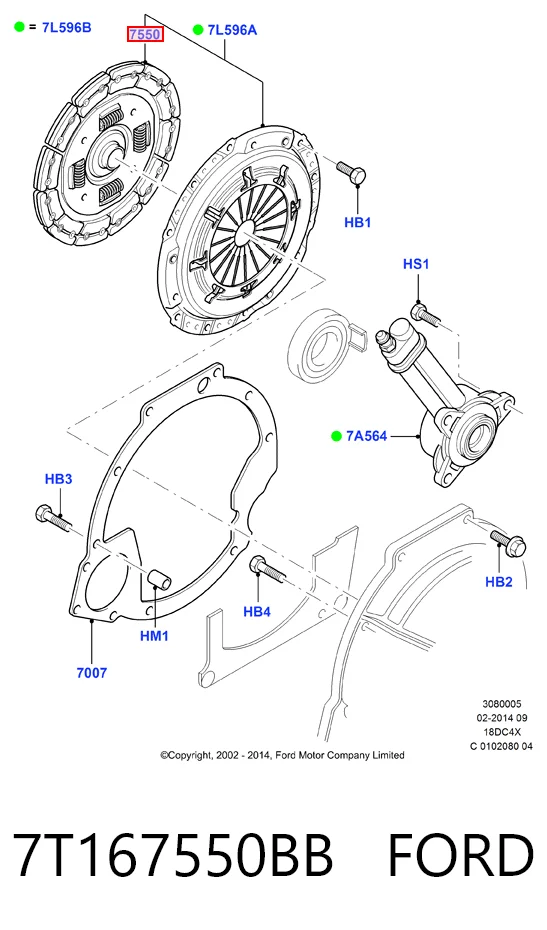Диск сцепления Ford Connect фургон (TC7) (2002 - 2013) цена, от 63.35 USD