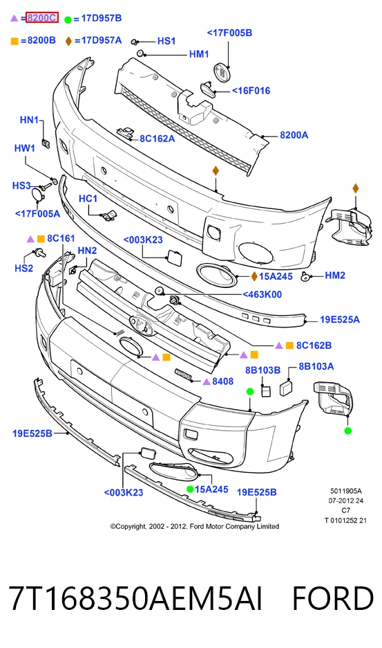 7T168350AEM5AI Ford