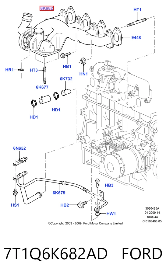 Турбонаддув на Ford Connect  TC7