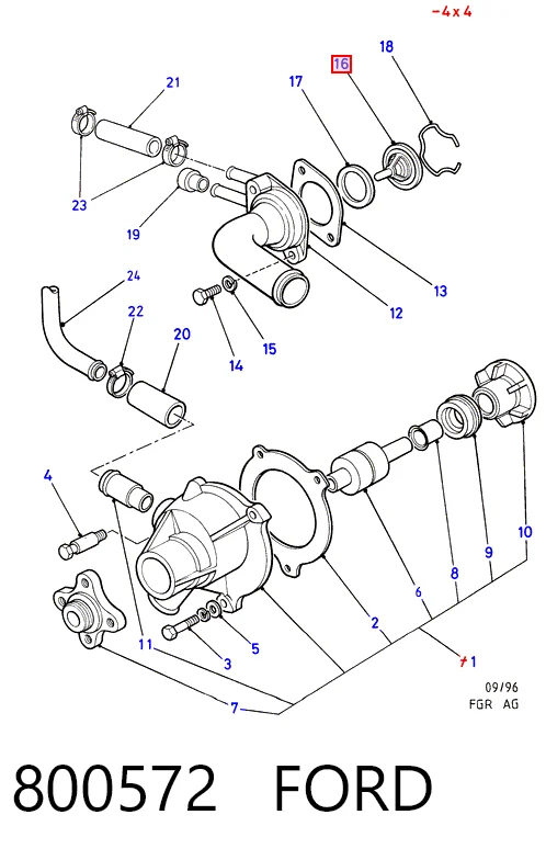 Авто термостат на Volvo 460 L 464