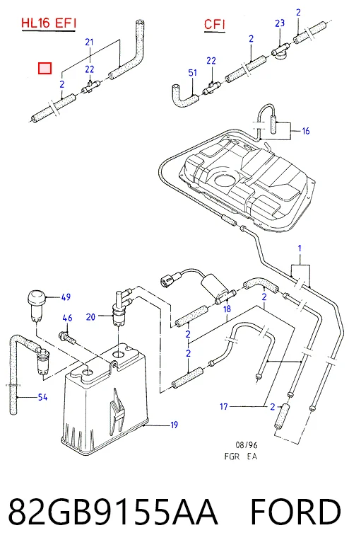 82GB9155AA Ford Фильтр топлива