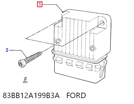 Коммутатор системы зажигания на Ford Sierra I GBC