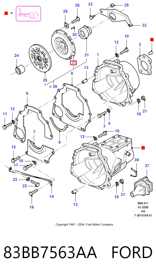 Лепестковая корзина сцепления Ford Sierra I хэтчбек (GBC) (1982 - 1987) цена, от 67.94 USD