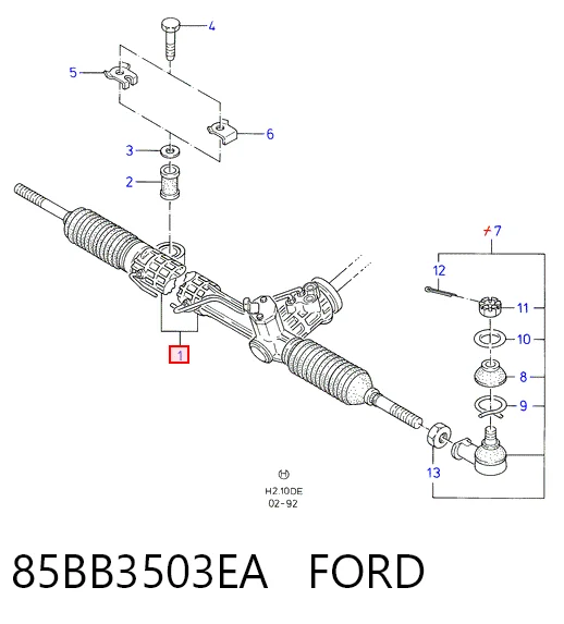Рейка рулевая ZF Parts 7831974114