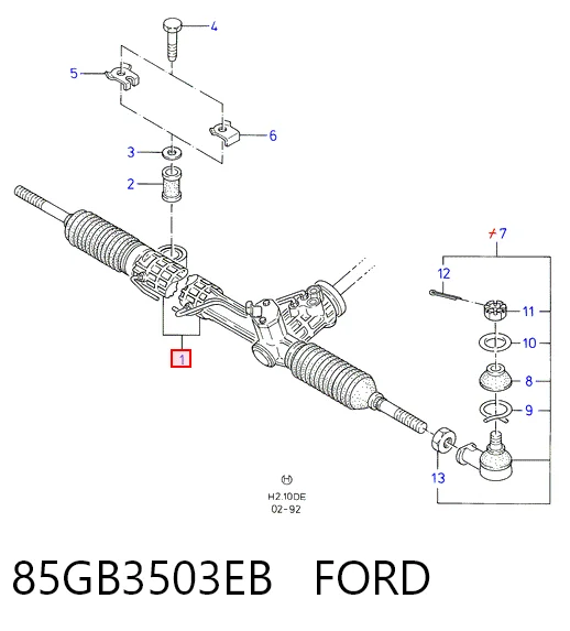 Реечный рулевой механизм ZF Parts 7831974114 цена, от 28.37 USD