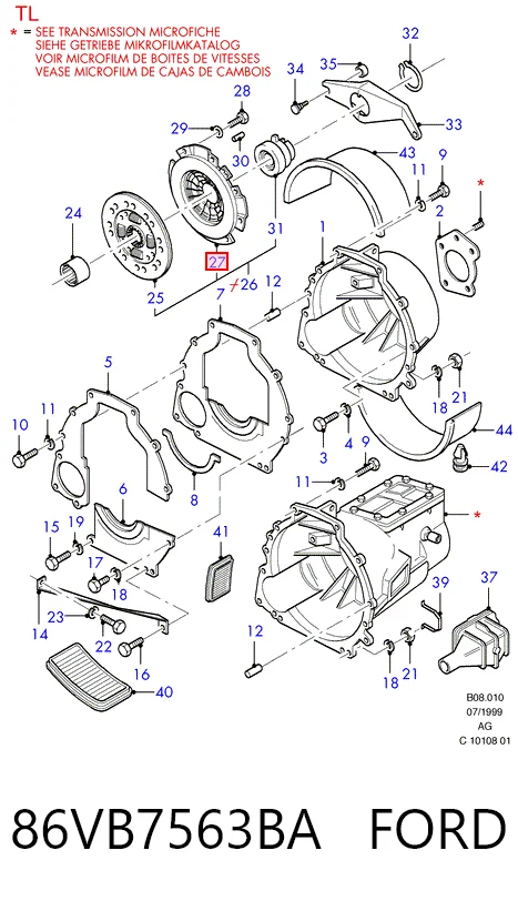 Корзина диска сцепления MG GCP228