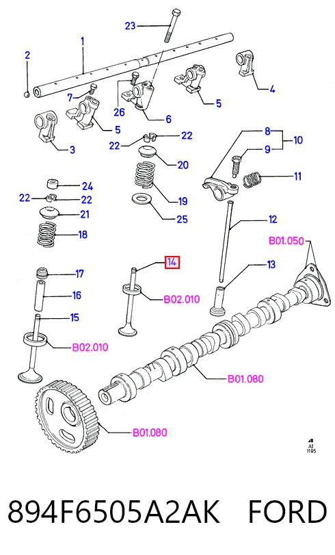 PFOR016 AMP/Paradowscy Выхлопной клапан