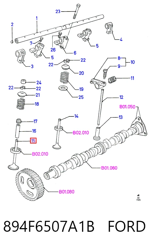 Впускной клапан PFOR015 AMP/Paradowscy