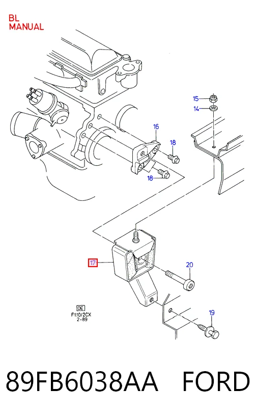 Опора двигателя Polcar FDEM024