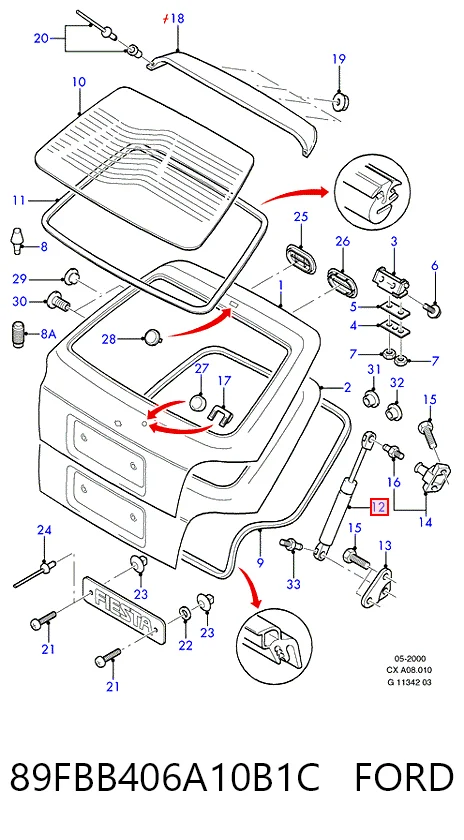 430719014100 Magneti Marelli Амортизатор крышки багажника