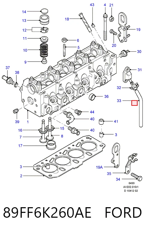  Прокладка клапанной крышки Ford Escort 
