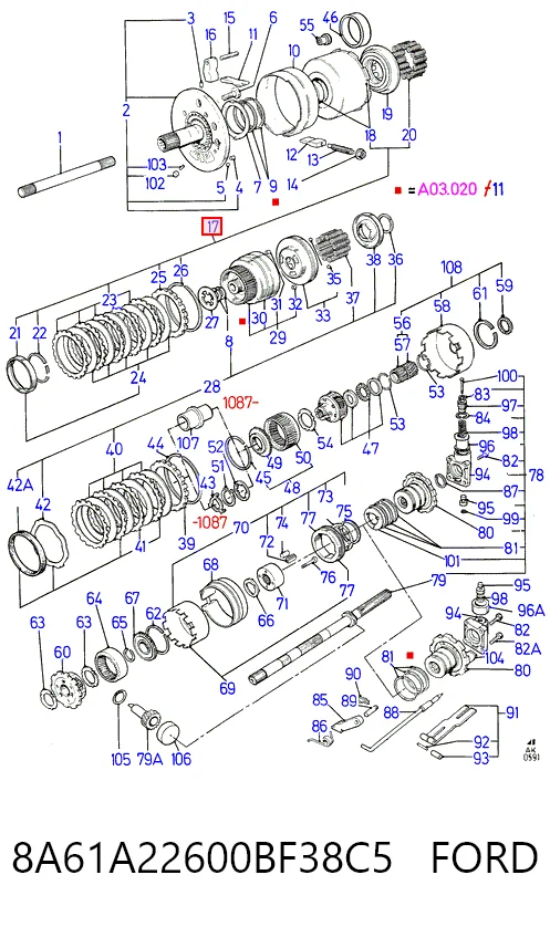 8A61A22600BF38C5 Ford 