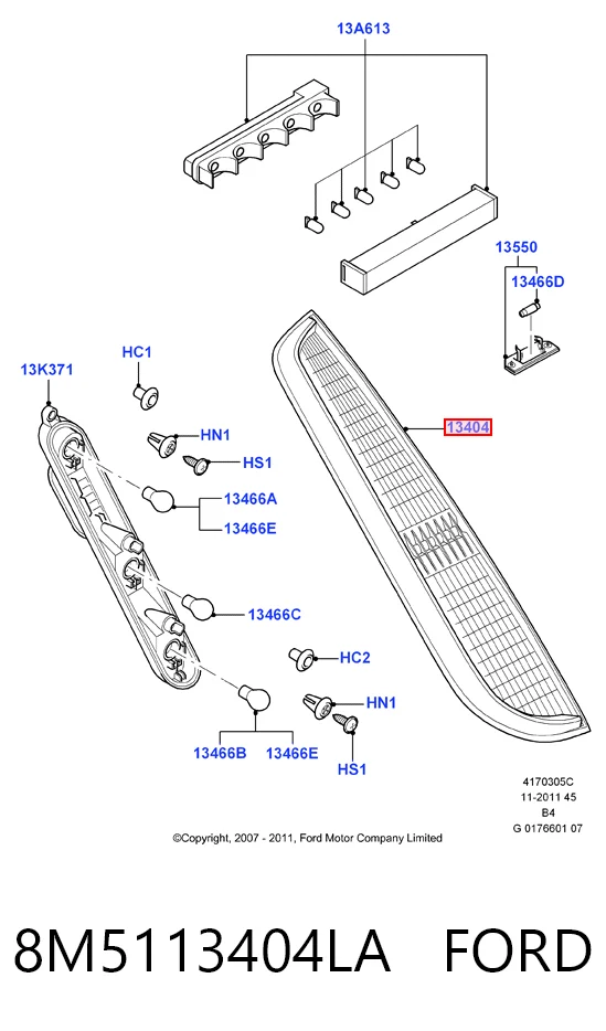 Фонари задние на Ford Focus II DA, FFS, DS