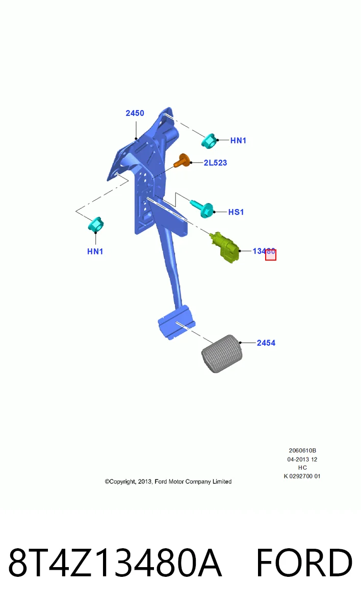 Лягушка тормоза Hmpx HMPGL3T9G854BA