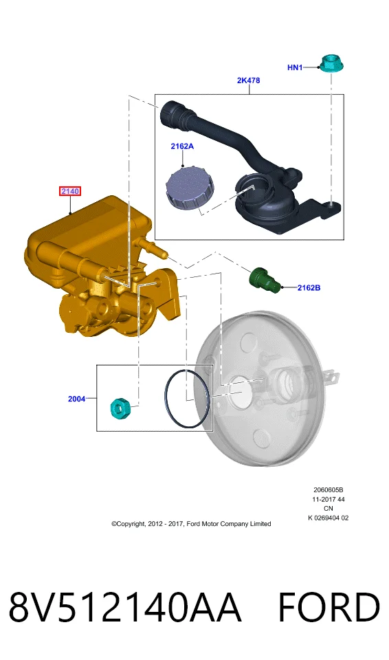 204788353 Bosch Цилиндр тормозной, главный