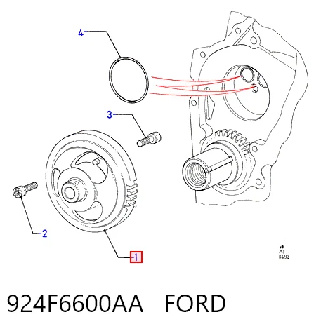924F6600AA Ford Масляный насос двигателя