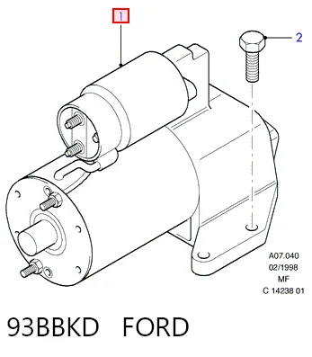 93BBKD Ford Стартер автомобиля