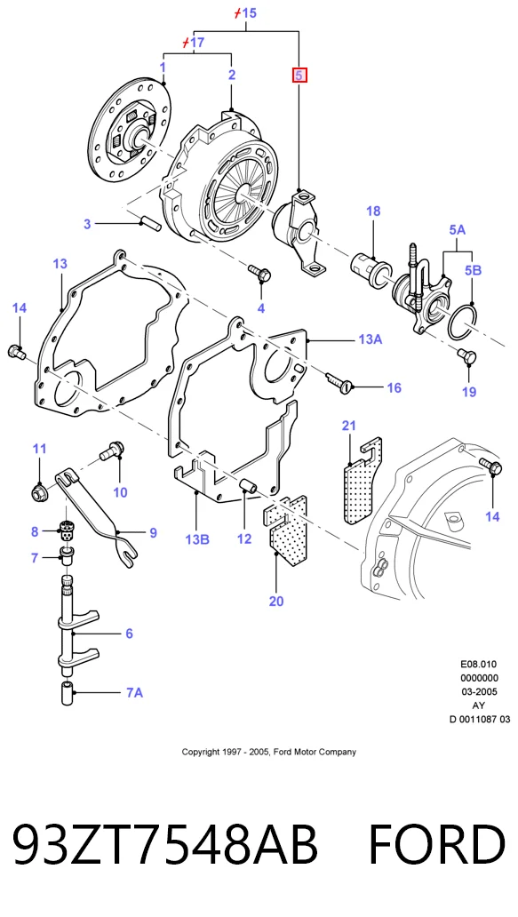 Выжимной подшипник Ford Mondeo 1