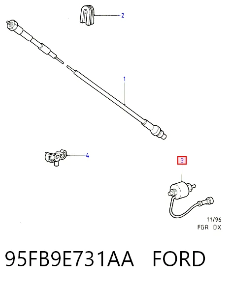  Датчик скорости Ford Fiesta 