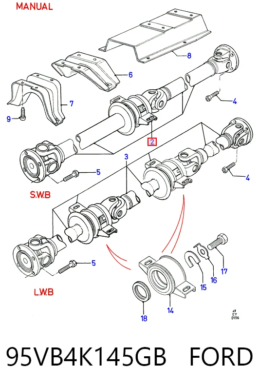 Кардан задний ACS1317300201 Akkardan