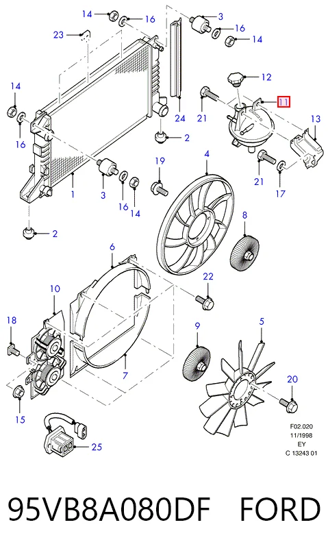 Бачок системы охлаждения SPK251 SPK