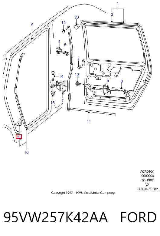 Пистон (клип) крепления обшивки двери Peugeot/Citroen 90579619 цена, от 0.44 USD