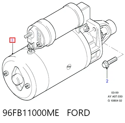 96FB11000ME Ford Стартер автомобиля