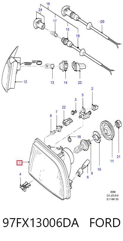 Купить Левая фара Форд Фиеста Mk3 GFJ