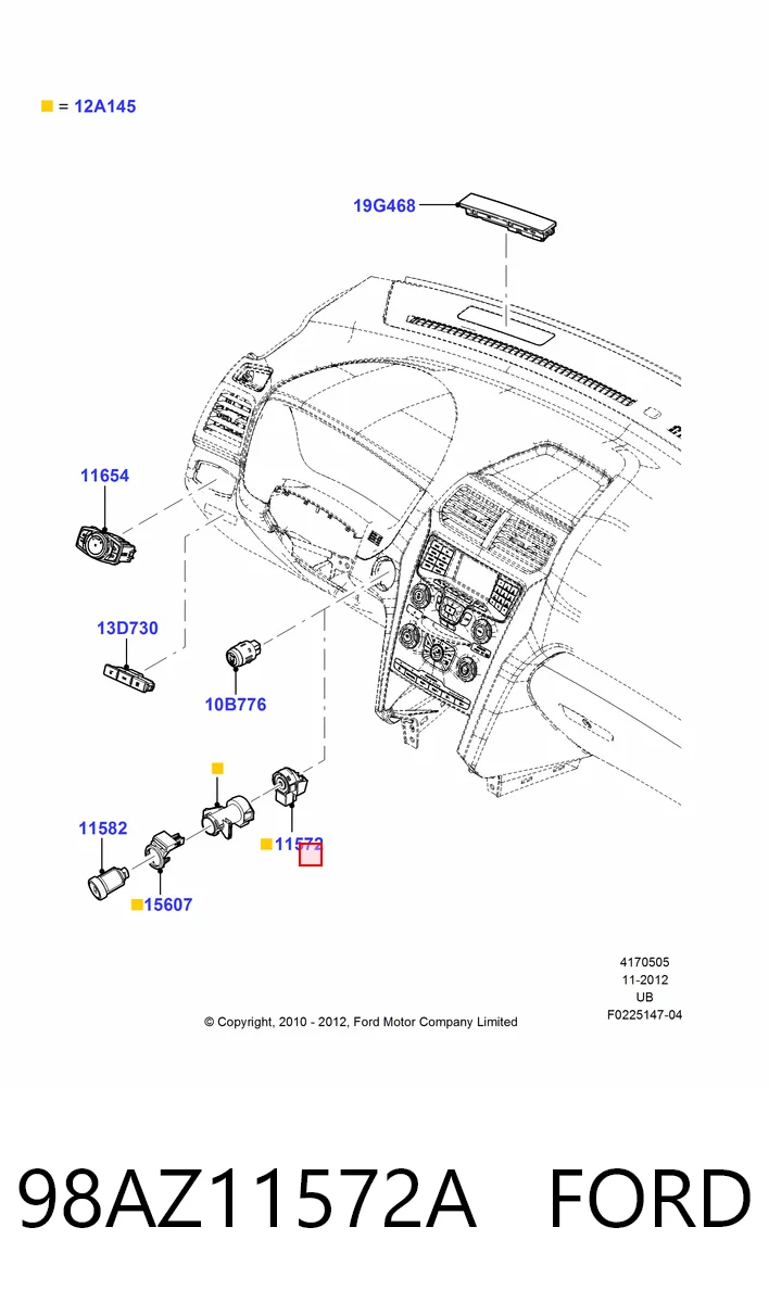 Купить EC0166151C Mazda Контактная группа