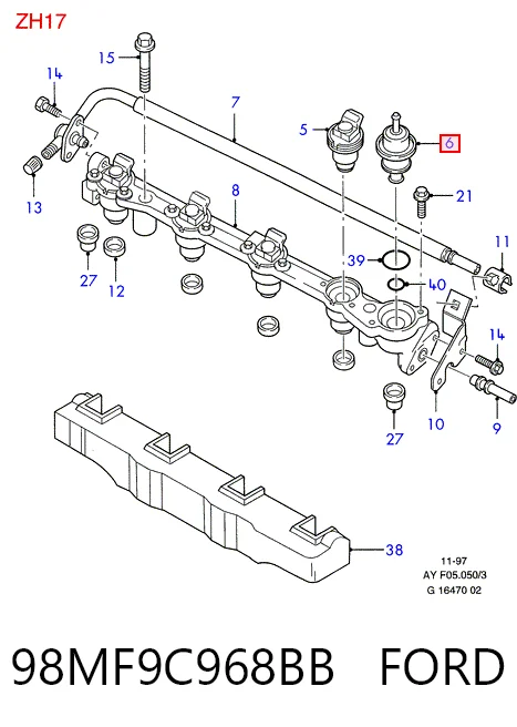 Регулятор давления топлива Bosch 280160599