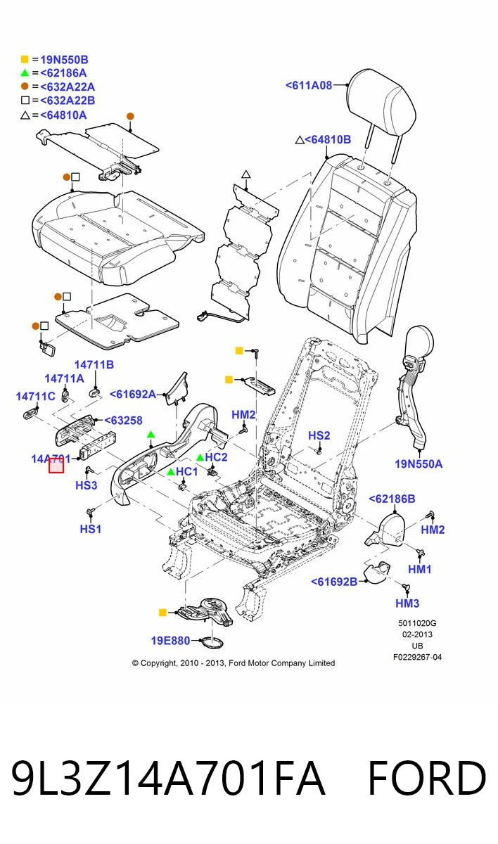9L3Z14A701FA Ford 