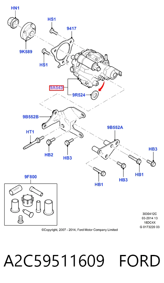 A2C59511609 Ford Насос топливный высокого давления (ТНВД)
