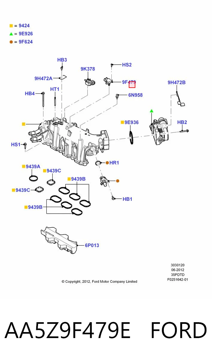 5S2588 WVE Датчик давления выхлопных газов