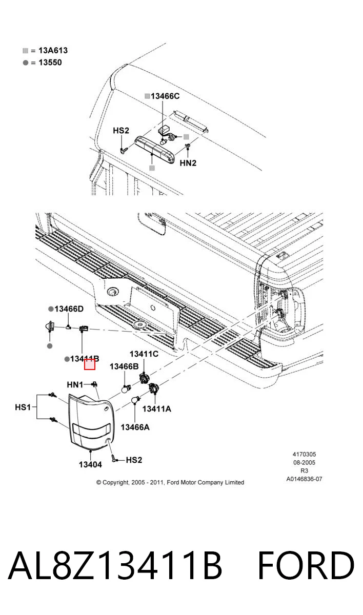 AL8Z13411B Ford 